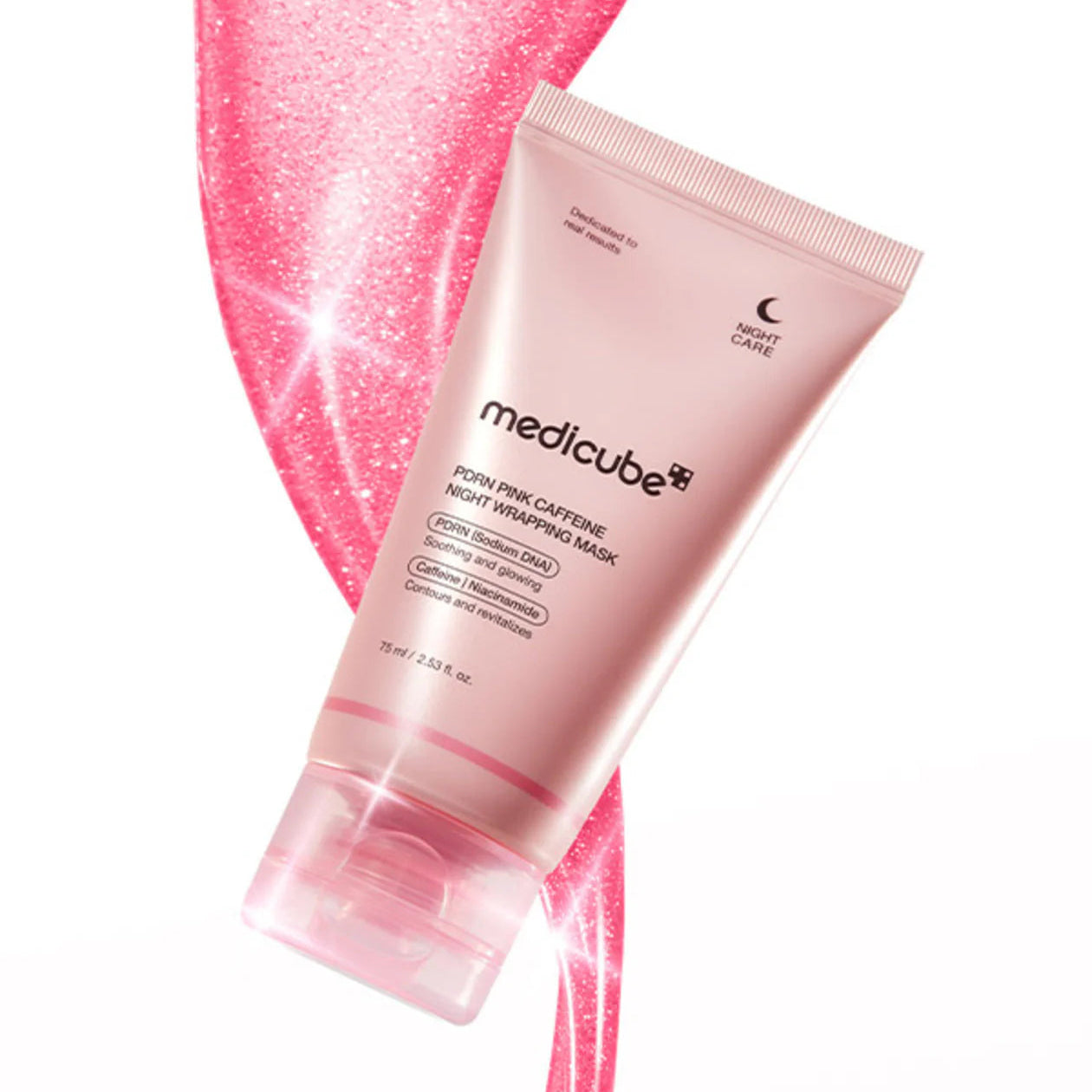 Medicube - PDRN pink caffeine night wrapping mask
