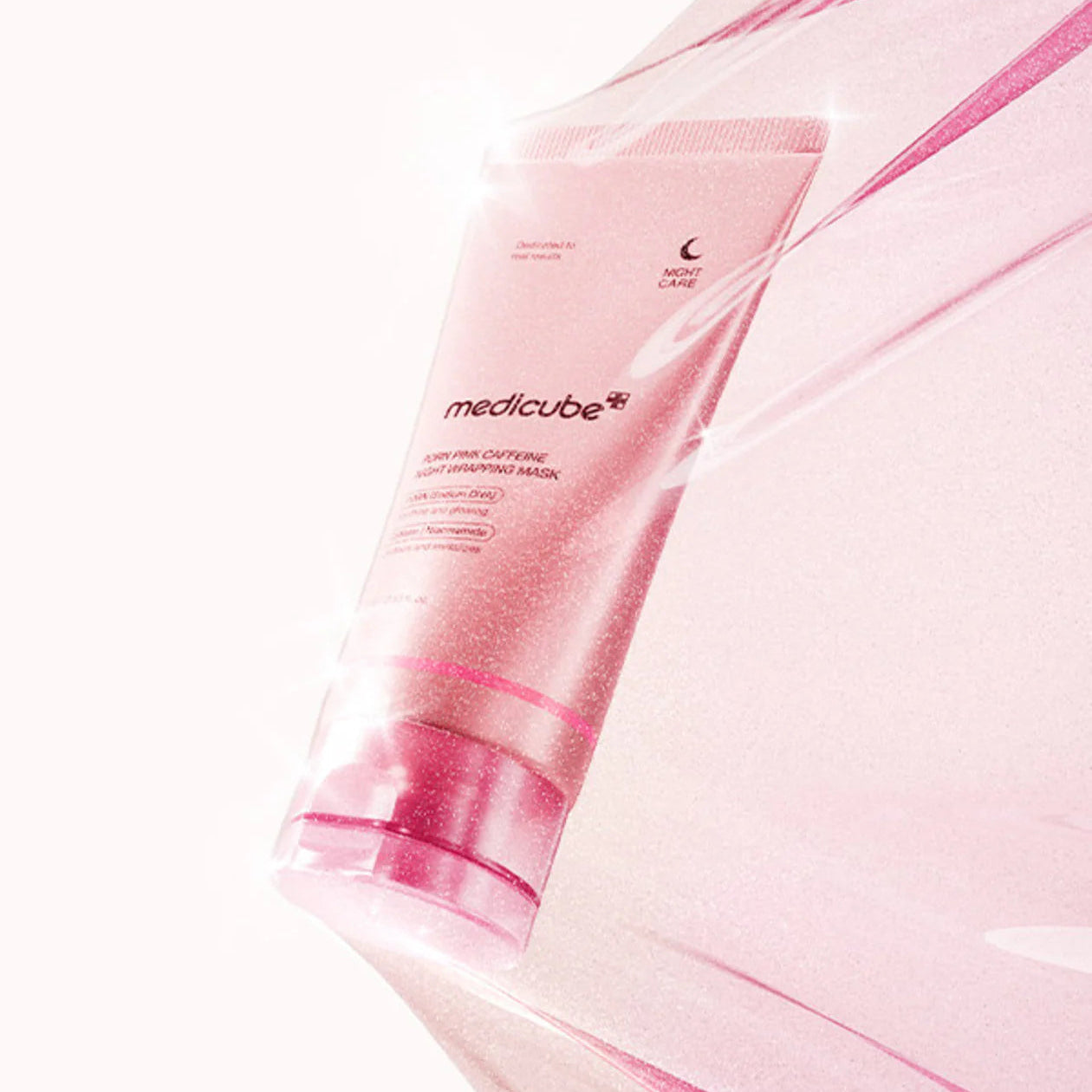 Medicube - PDRN pink caffeine night wrapping mask