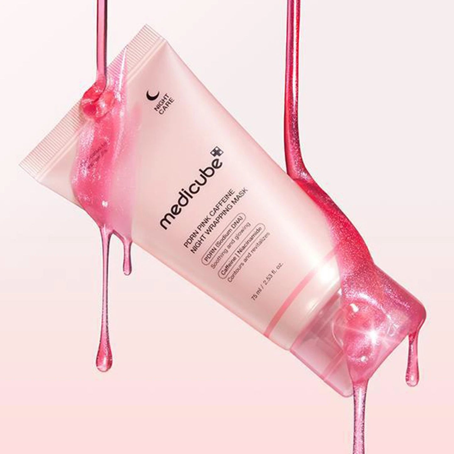 Medicube - PDRN pink caffeine night wrapping mask