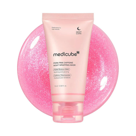 Medicube - PDRN pink caffeine night wrapping mask