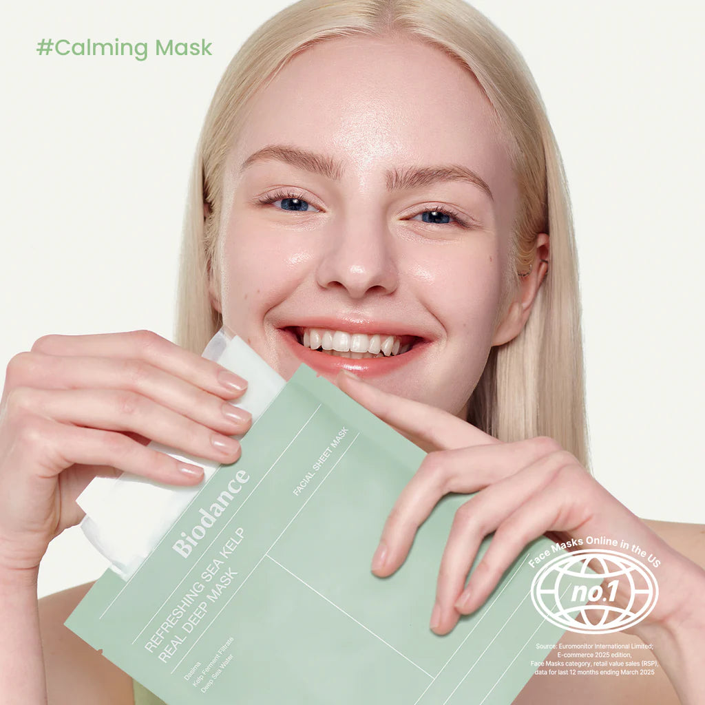 Biodance-Refreshing Sea Kelp Real Deep Mask Caja x 4